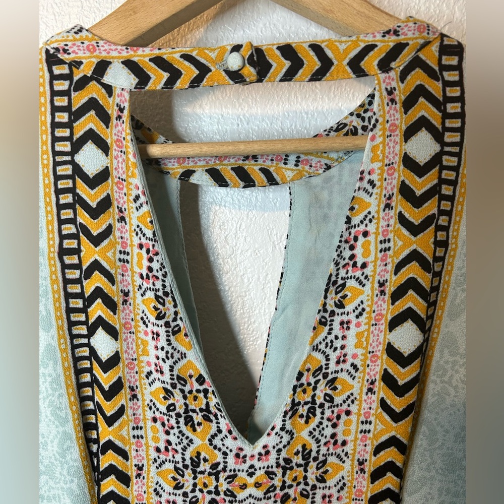 NWOT Free People Tegan Border Printed Mini Dress 4 - Picture 8 of 13